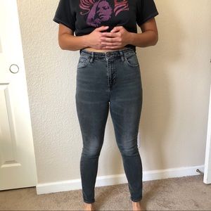 Lucky Brand Bridgette skinny jeans faded black